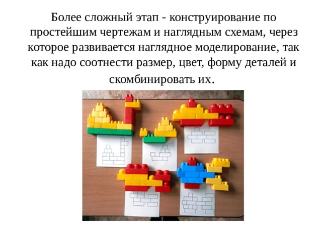 Конструирование по простейшим чертежам и наглядным схемам