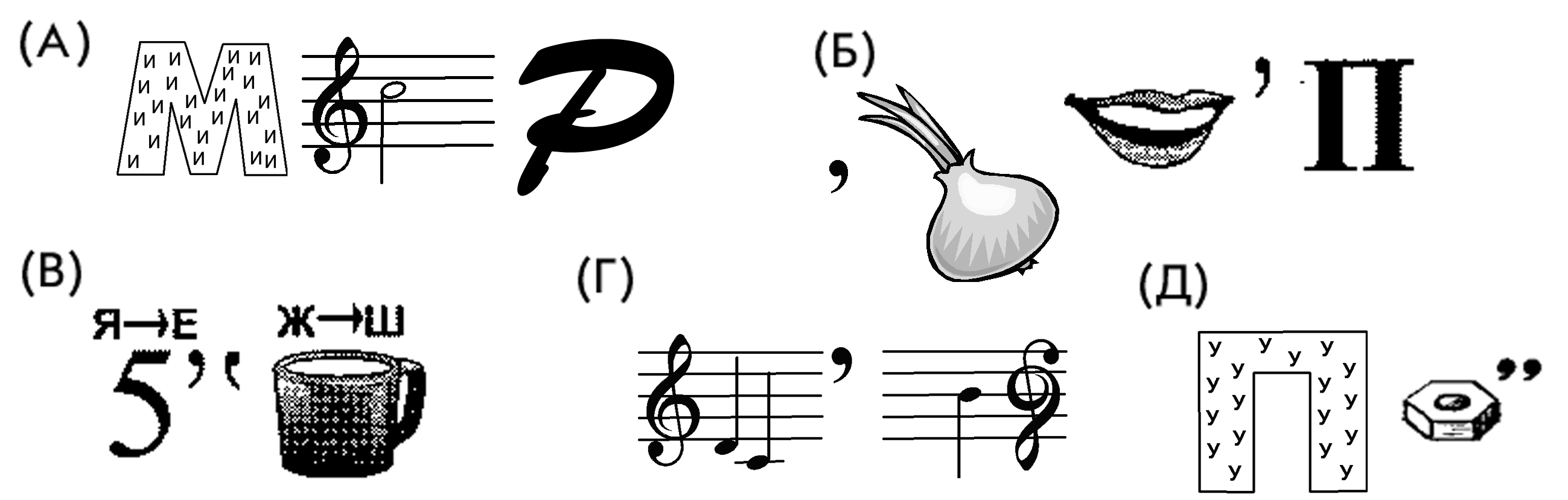 Ребусы для 4 класса в картинках