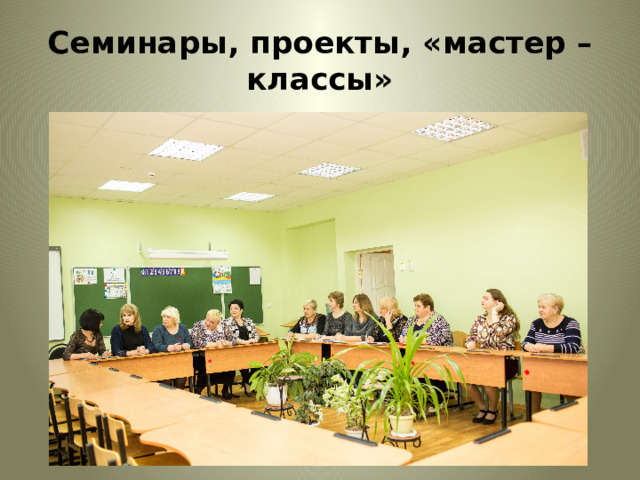 Семинары, проекты, «мастер – классы» 