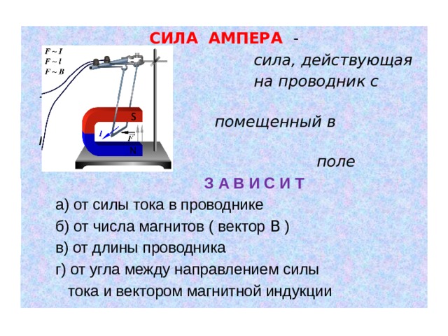 Укажите на фотографии направление вектора магнитной индукции в