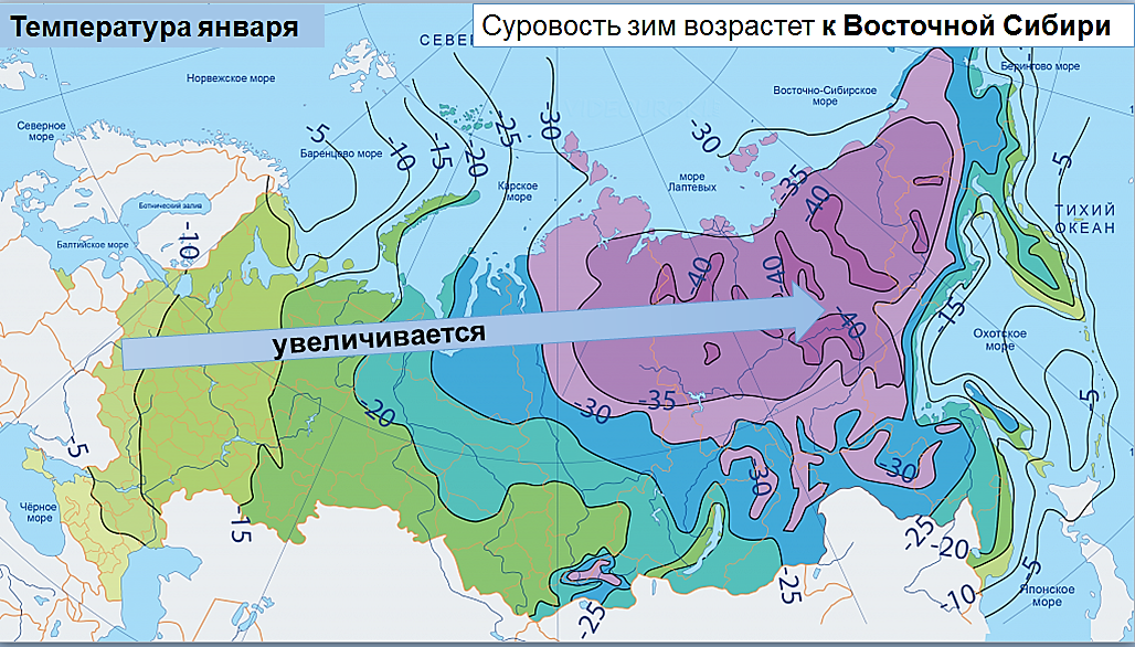 В порядке увеличения средней продолжительности безморозного периода