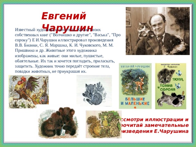 Рассказы чарушина картинки