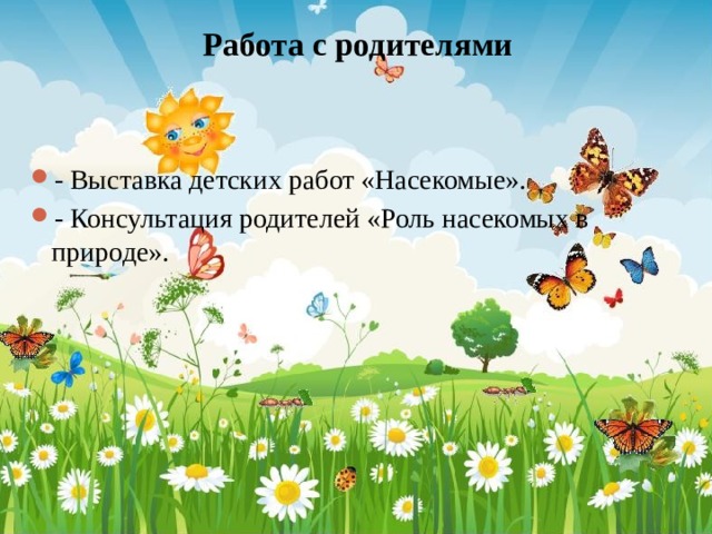 Проект путешествие в мир насекомых