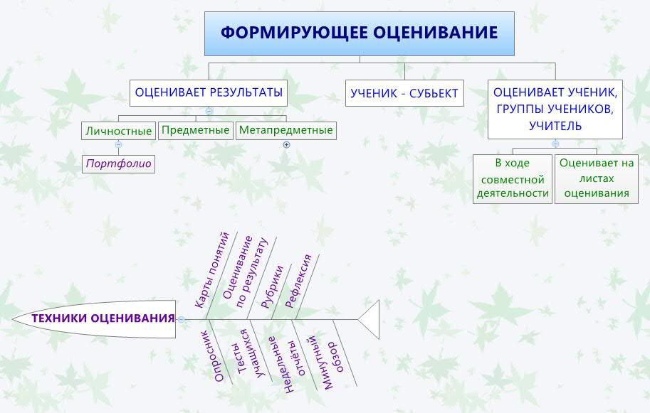 Формирующее оценивание карта понятий