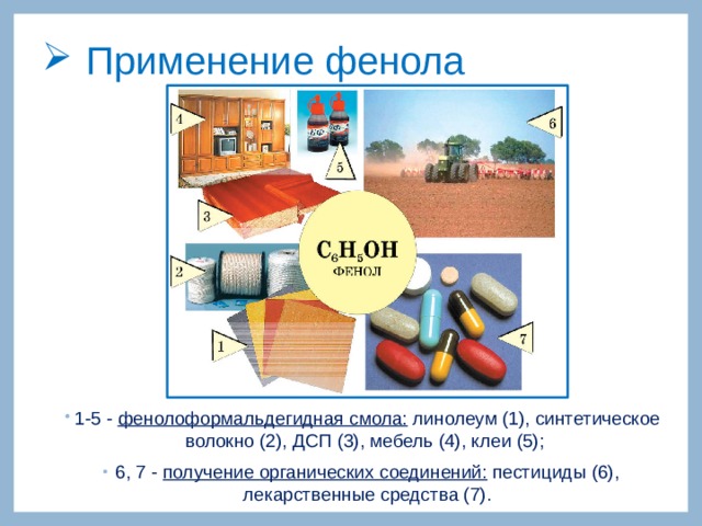 Фенол презентация 10 класс