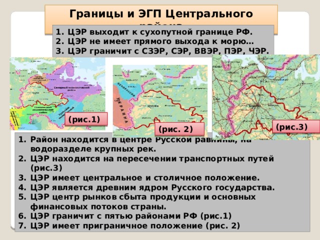 Центральный экономический район россии презентация 9 класс география