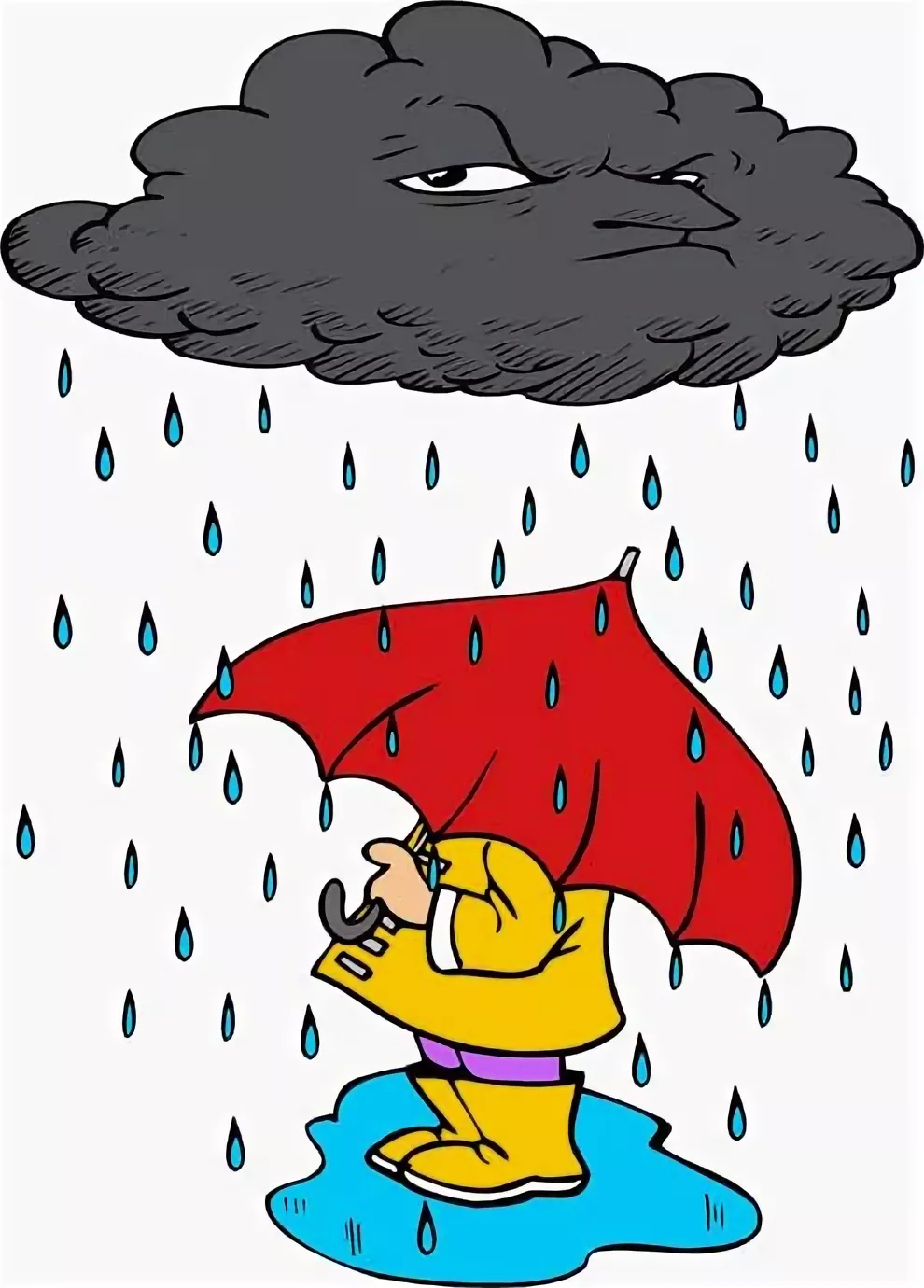 It is raining early. Дождь рисунок. Дождь картинка для детей. Дети дождя. Дождь мультяшные.