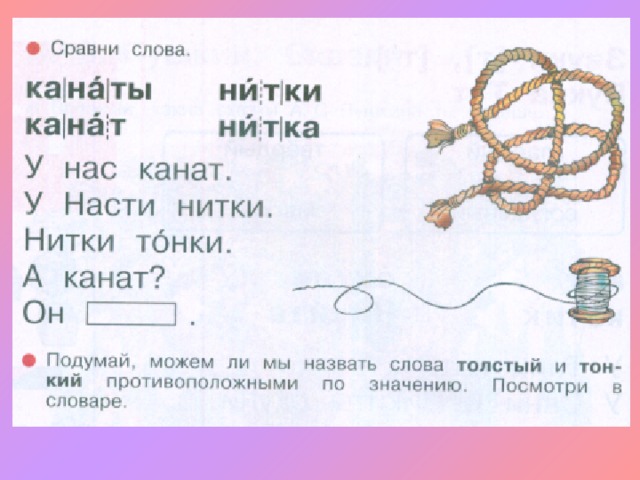 Звуковая схема слова трос