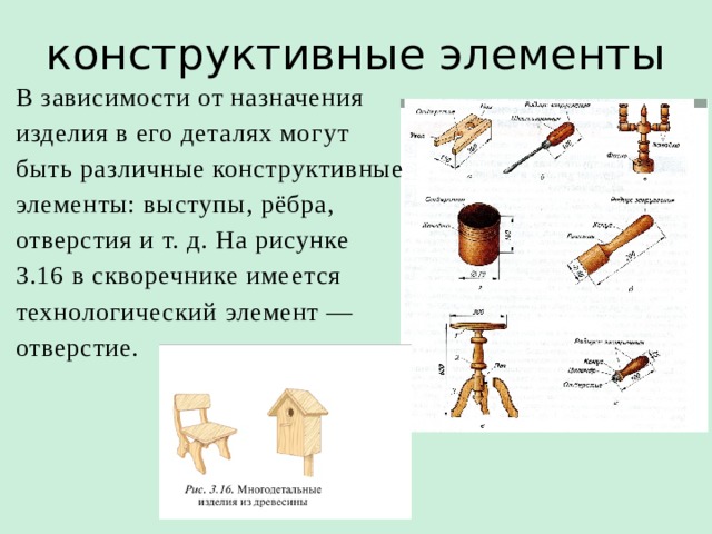 Технологический процесс изготовления деталей из древесины