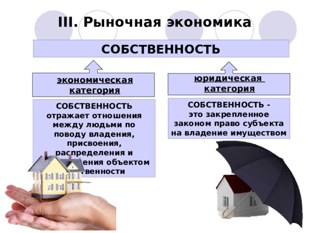 Частная собственность экономическая система. Владение имуществом. Собственность как юридическая категория. Рыночная экономическая собственность. Право владения это в экономике.