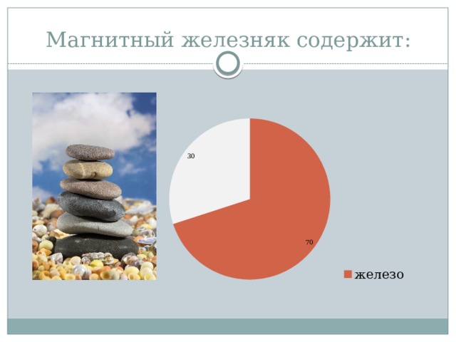 Магнитный железняк содержит: 