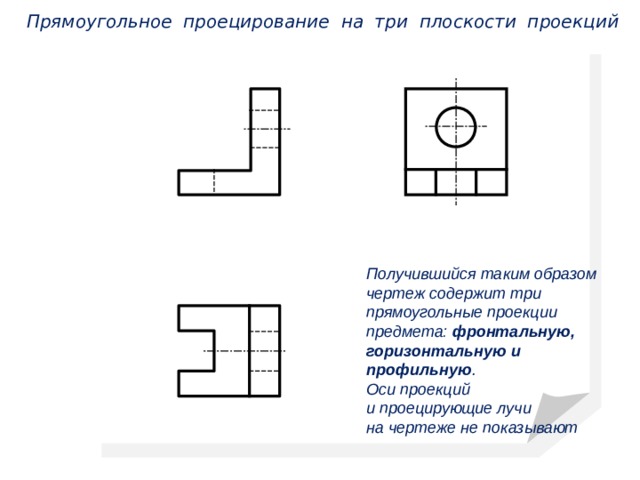 Проецирование на две и три плоскости проекций