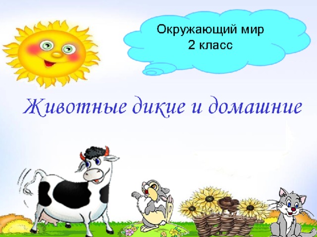 Окружающий мир 2 класс Животные дикие и домашние  