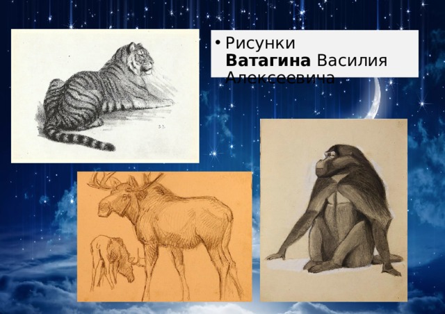 Рисунки Ватагина  Василия Алексеевича 