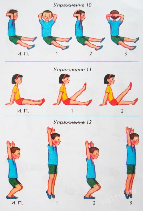 Комплекс утренней гимнастики с картинками