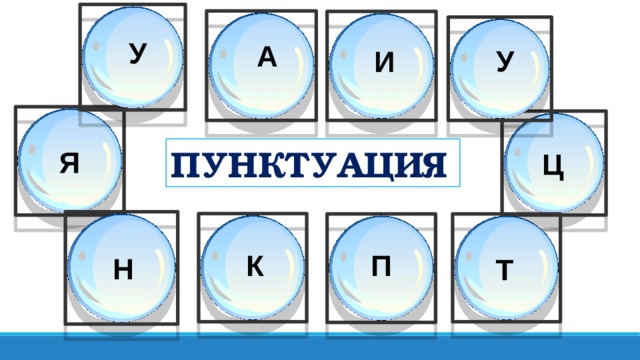 У А У И ПУНКТУАЦИЯ Я Ц П К Н Т