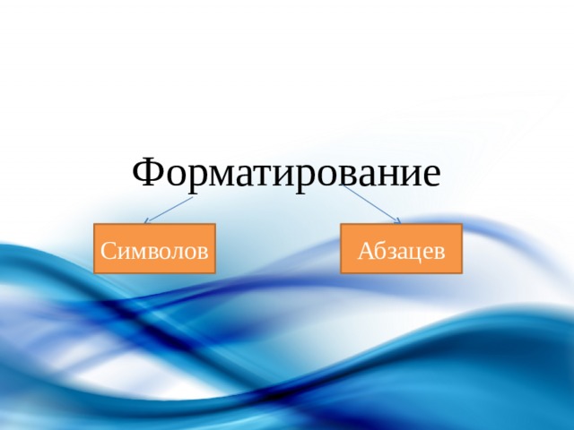 Форматирование Символов Абзацев 