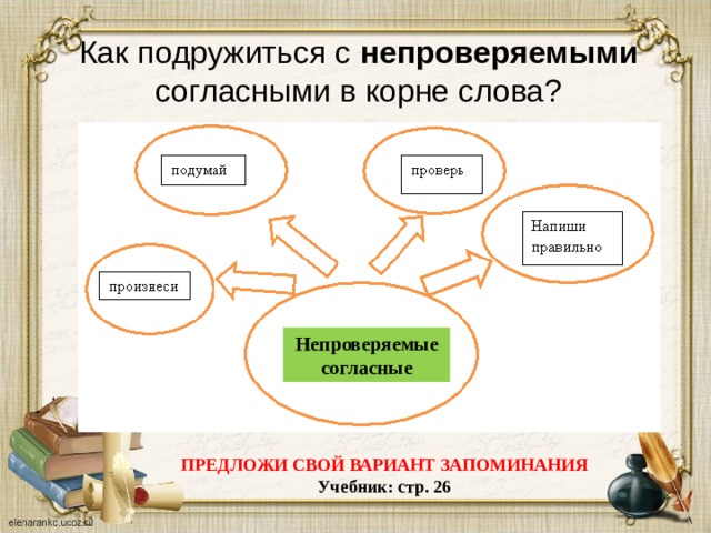 Непроверяемые согласные в корне