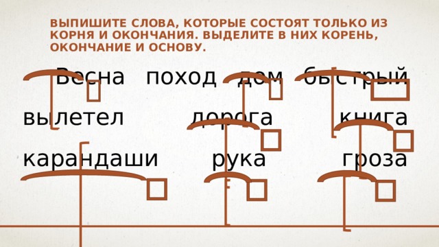 Корень слова отметить