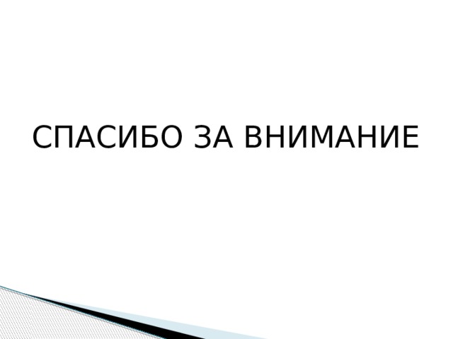 СПАСИБО ЗА ВНИМАНИЕ 