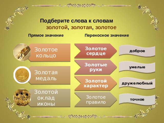 Слово золотой в переносном значении. Золотой характер значение. Золотой переносное значение. Золотой в переносном значении. Золотые руки переносное значение.