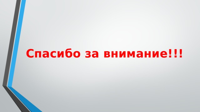 Спасибо за внимание!!! 