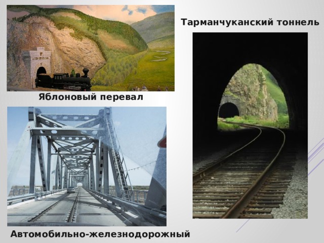 Тарманчуканский тоннель Яблоновый перевал Автомобильно-железнодорожный мост 