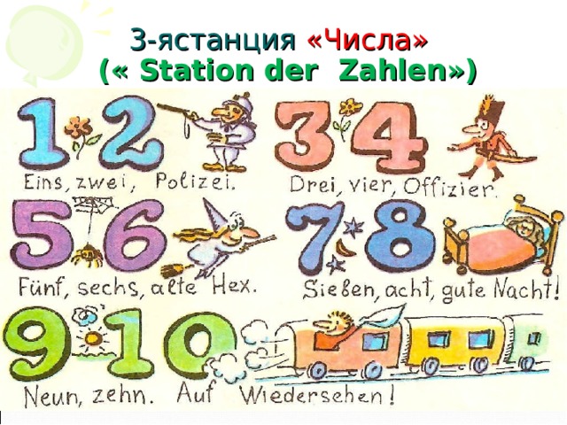 3-ястанция «Числа»   ( « Station der Zahlen ») 