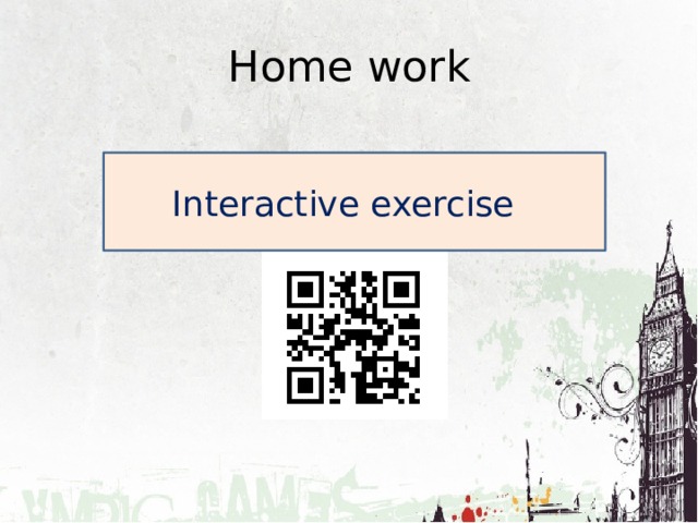 Home work Interactive exercise 