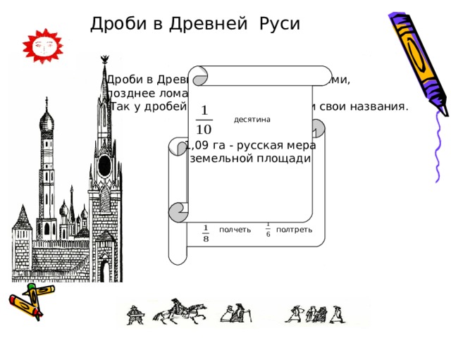 Дроби на руси картинки