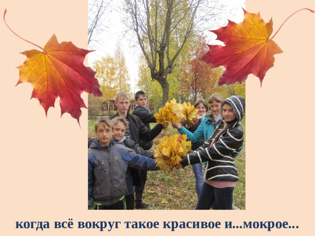 когда всё вокруг такое красивое и...мокрое... 