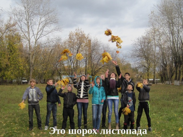   Это шорох листопада 
