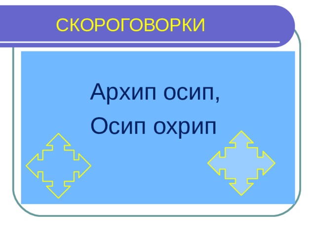 Скороговорки презентация 3 класс