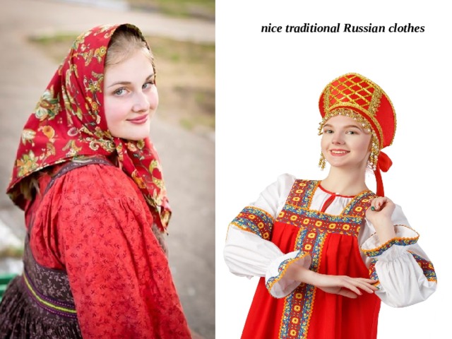 nice traditional Russian clothes 