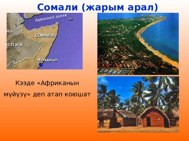 Сомали (жарым арал)  Сомали (жарым арал)  Кээде «Африканын мүйүзү» деп атап коюшат 