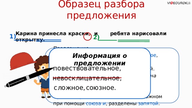 Изба лесника состояла из одной комнаты дочерна закопченной синтаксический разбор