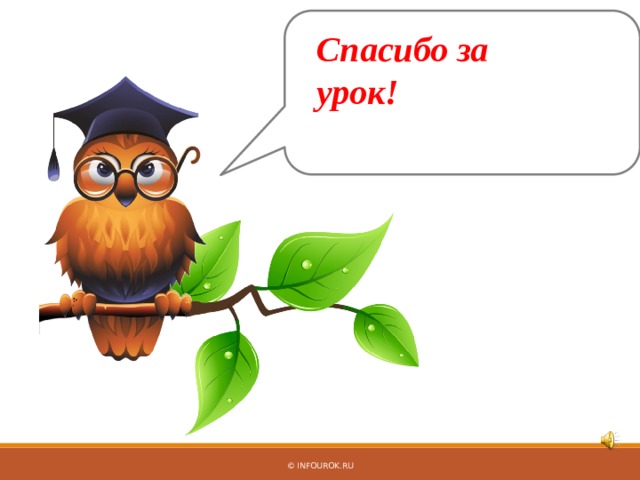 Спасибо за урок! © InfoUrok.ru 