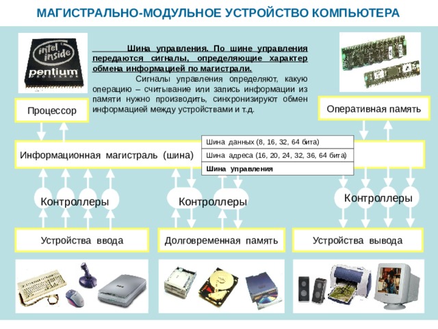 Совокупность токопроводящих линий по которым обмениваются информацией устройства компьютера