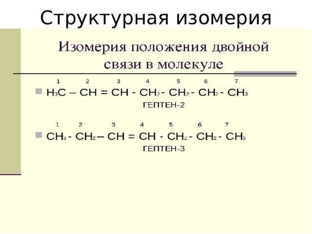 Структурная изомерия 