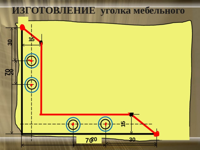 Проект на тему изготовление уголка для мебели Тестовое задание по теме: "Сверлильные станки и работы выполняемые на них"