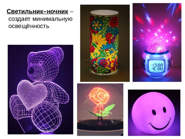 Проект на тему ночник письменная часть