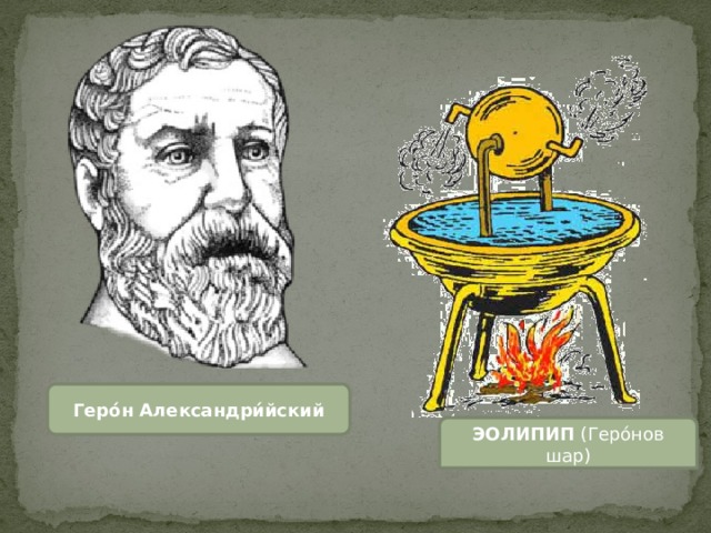 Геро́н Александри́йский ЭОЛИПИП (Геро́нов шар) 