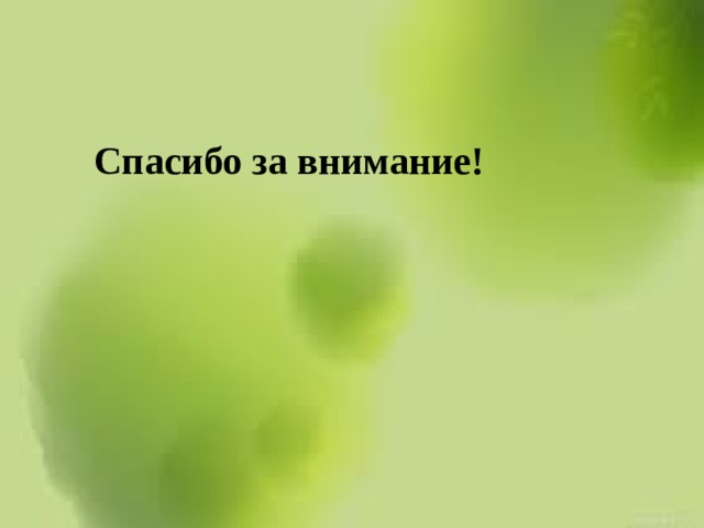  Спасибо за внимание!  