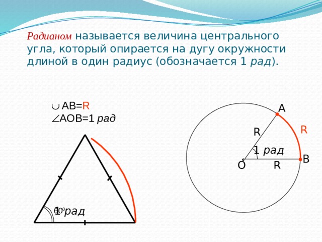 Центральный угол величина центрального угла