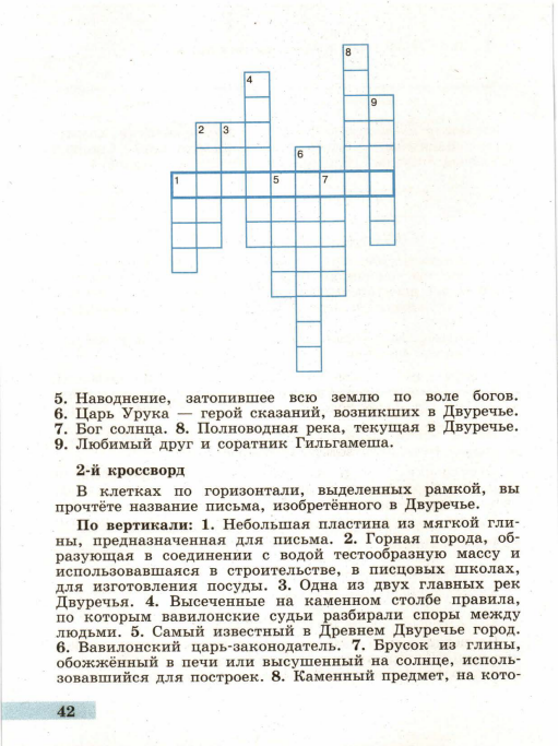 Тест по истории 5 класс двуречье