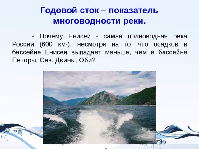 Годовой сток волги