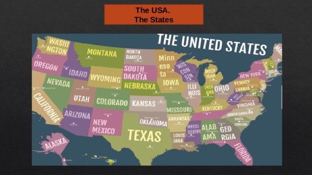 The USA. The States 