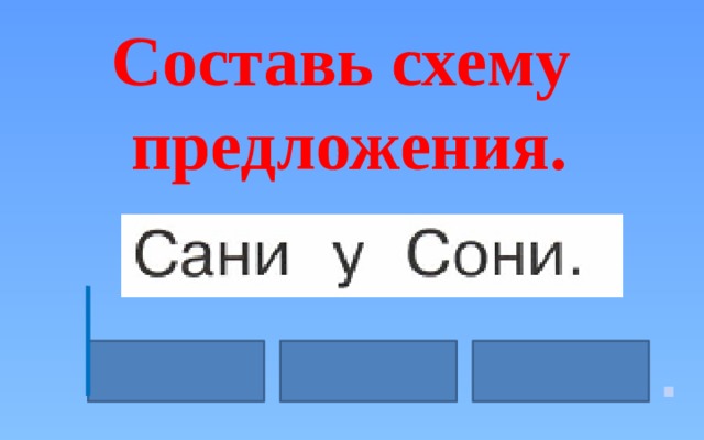 Составь схему предложения соня директор ждет