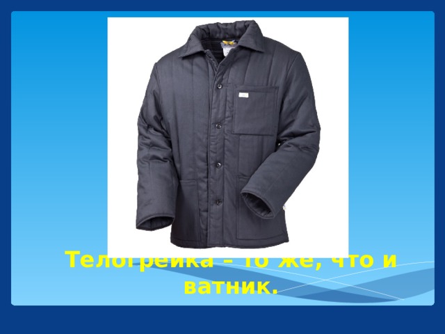 Телогрейка – то же, что и ватник.