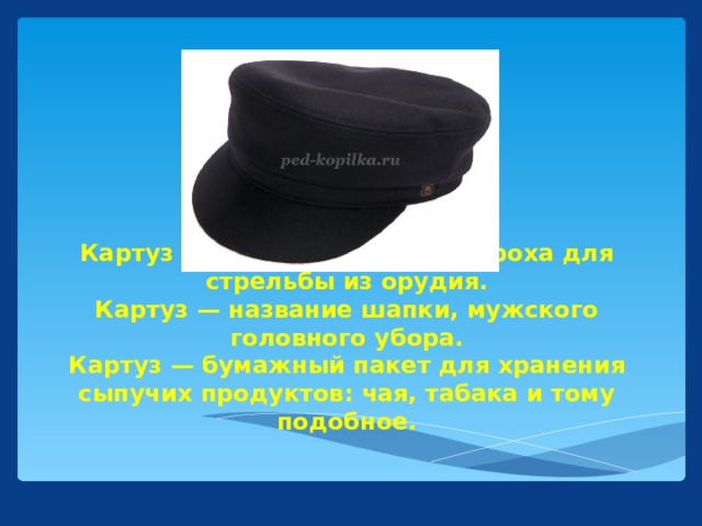 Что такое КАРТУЗ? Значение слова КАРТУЗ в словаре иностранных слов